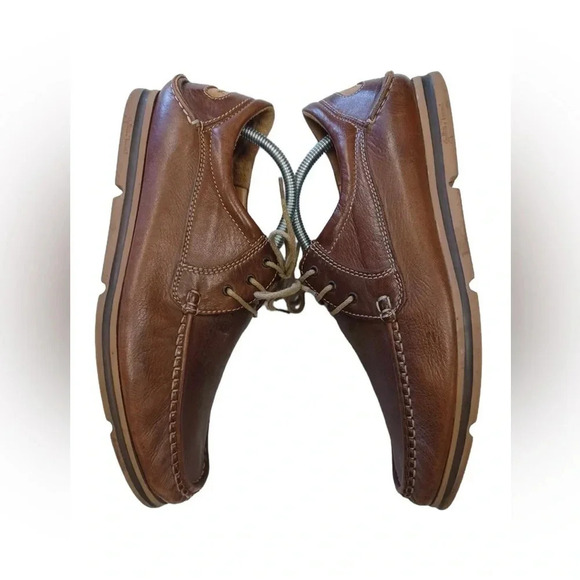 Fatte A Mano Tobacco  Leather Loafers Size 42 - Picture 4 of 9